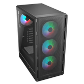Cougar Airface Pure RGB ATX Mid Tower Computer Case - Black